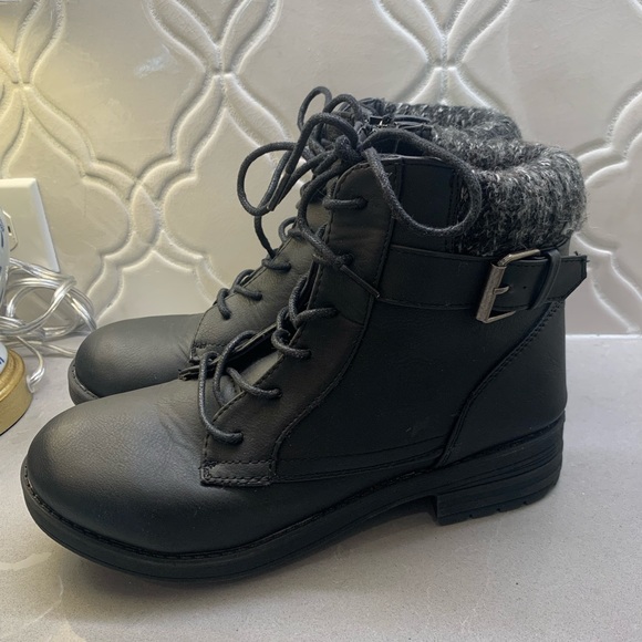 UNIONBAY ~ Stockholm Combat Boots Black Size 8 - Picture 5 of 14